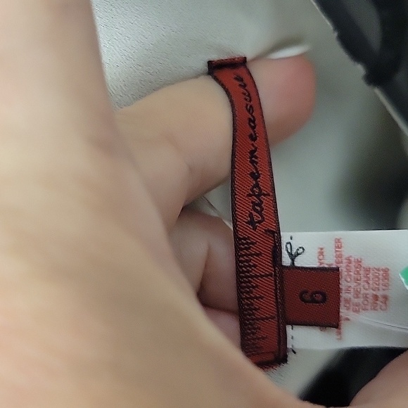 TAPEMEASURE BLACK VELVET BURNOUT VERSATILE LONG TIE SASH SLEEVELESS TOP 6 - Picture 10 of 11